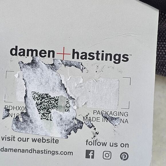 Damen + Hastings Gray Canvas Sling Pack Fanny Pack NWT - Picture 12 of 12